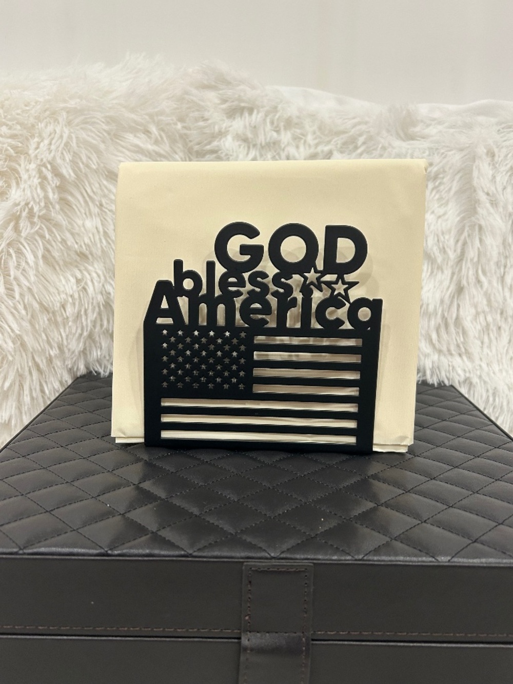 God Bless America Napkin Holder